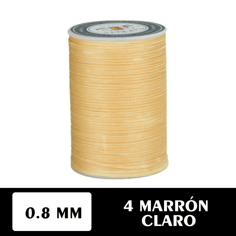 Flat waxed thread 0.8 mm 90 meters