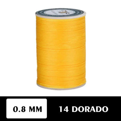 Hilo encerado plano 0.8 mm 90 metros - La Tendeta del Cuero