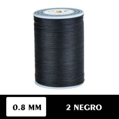 Hilo encerado plano 0.8 mm 90 metros - La Tendeta del Cuero