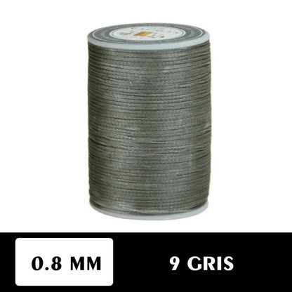 Hilo encerado plano 0.8 mm 90 metros - La Tendeta del Cuero