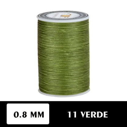 Hilo encerado plano 0.8 mm 90 metros - La Tendeta del Cuero