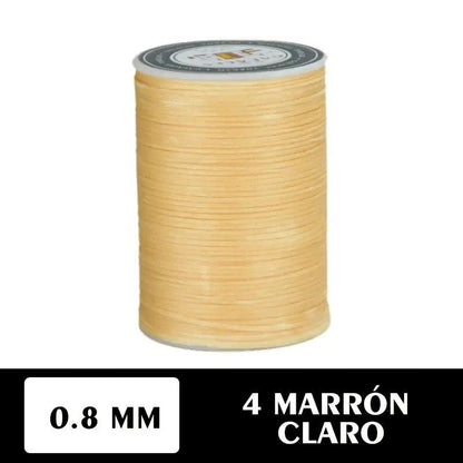 Hilo encerado plano 0.8 mm 90 metros - La Tendeta del Cuero