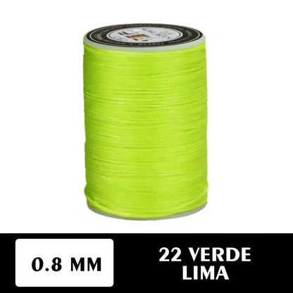 Hilo encerado plano 0.8 mm 90 metros - La Tendeta del Cuero