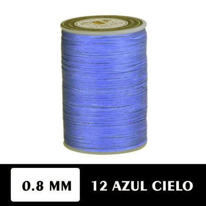 Hilo encerado plano 0.8 mm 90 metros - La Tendeta del Cuero