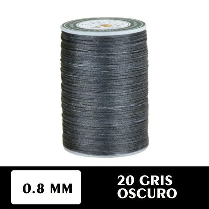 Hilo encerado plano 0.8 mm 90 metros - La Tendeta del Cuero