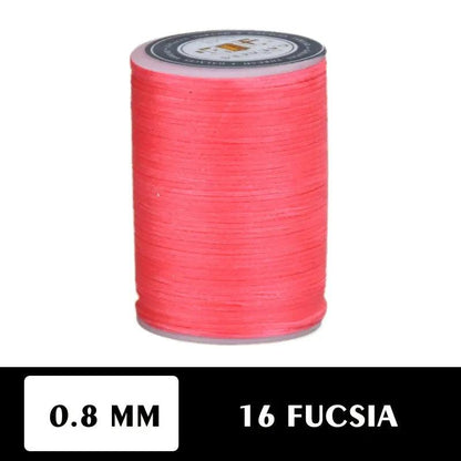 Hilo encerado plano 0.8 mm 90 metros - La Tendeta del Cuero