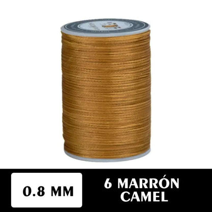 Hilo encerado plano 0.8 mm 90 metros - La Tendeta del Cuero