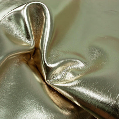 Trozo de piel vacuno rustico laminado platino - La Tendeta del Cuero