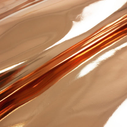 Trozo de piel vacuno laminado espejo cobre - La Tendeta del Cuero