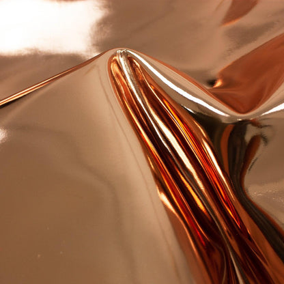 Trozo de piel vacuno laminado espejo cobre - La Tendeta del Cuero