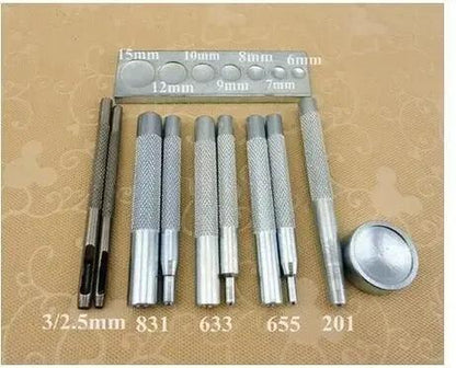 Kit para remachar 11 Piezas - La Tendeta del Cuero