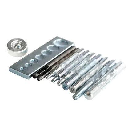 Kit para remachar 11 Piezas - La Tendeta del Cuero
