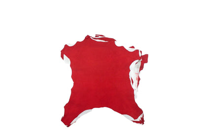 Piel de ante rojo carmin - La Tendeta del Cuero