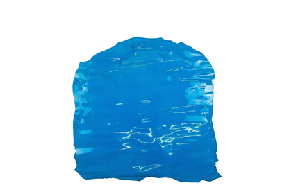 Piel de charol azul envejecido - La Tendeta del Cuero
