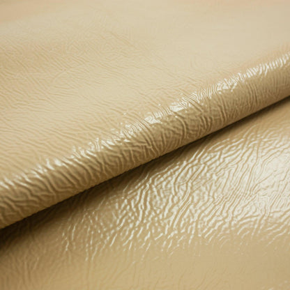 Piel de fantasia arrugada marron caqui - La Tendeta del Cuero