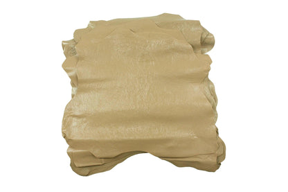 Piel de fantasia arrugada marron caqui - La Tendeta del Cuero