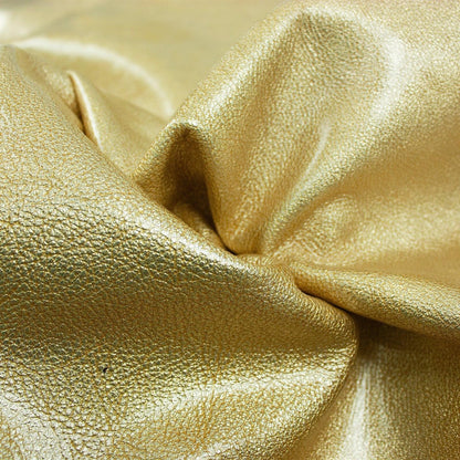 Piel de fantasia charol dorado - La Tendeta del Cuero