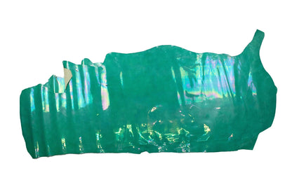 Piel de fantasia reflejos aguamarina - La Tendeta del Cuero