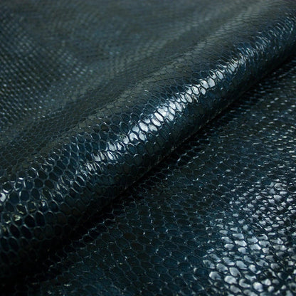 Piel de fantasia serpiente marino - negro - La Tendeta del Cuero