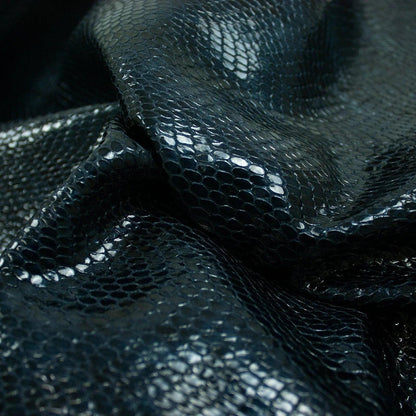 Piel de fantasia serpiente marino - negro - La Tendeta del Cuero