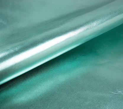 Piel de laminado verde agua marina - La Tendeta del Cuero