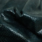 Trozo de piel fantasia serpiente azul - negro La Tendeta del Cuero