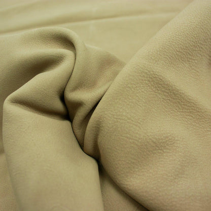 Trozo de piel nobuck bombeado beige tostado - La Tendeta del Cuero