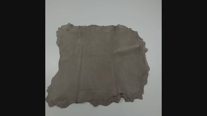 Taupe gray suede