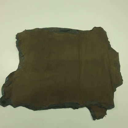 hunting green suede leather