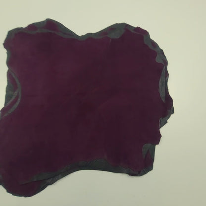 Piel de ante violeta oscuro